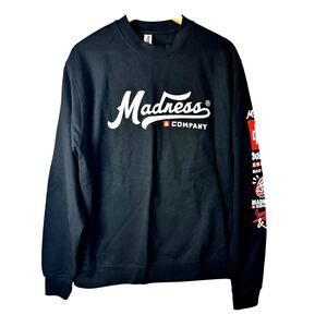 Independent Madness Company Skateboarding Graphic Crew Neck Sweatshirt Mens M